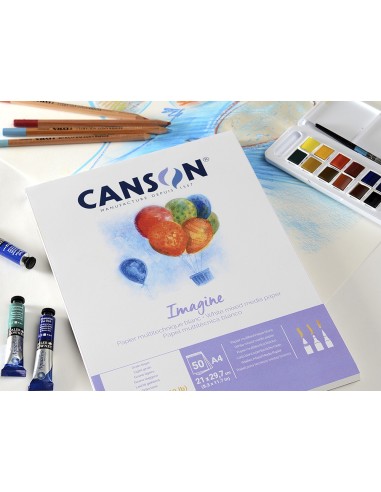 BLOC ENCOLADO CANSON DIBUJO A4 50H. 200GR.