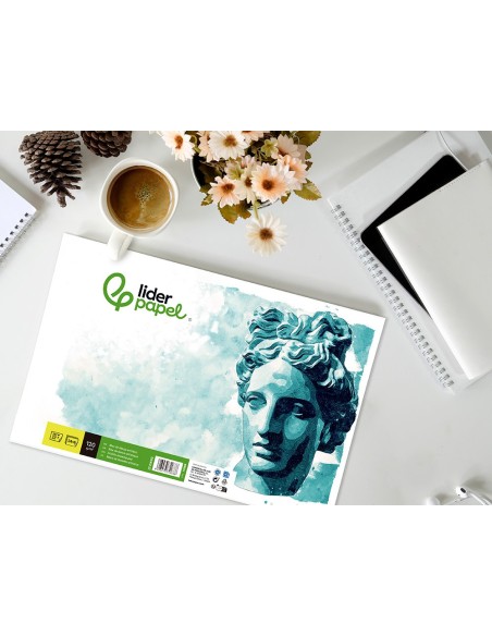 BLOC ENCOLADO LIDERPAPEL DIBUJO A4 30H. 120GR. S/RECUADRO