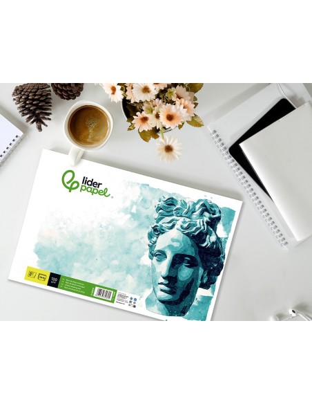BLOC ENCOLADO LIDERPAPEL DIBUJO A3 ACUARELA 30H. 120GR.