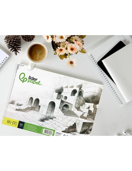 CUADERNO ESP. LIDERPAPEL DIBUJO 230X325MM 20H. 180GR. C/REC.