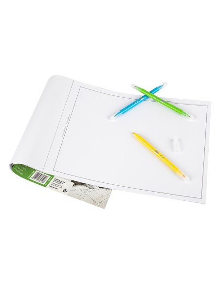 BLOC ENCOLADO LIDERPAPEL DIBUJO 230X325MM 20H.180GR. C/RECUADRO