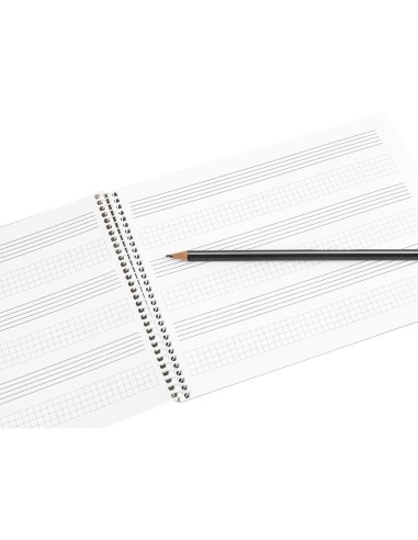 BLOC ESP. LIDERPAPEL MUSICA A5 PENTAGRAMA 3MM 20H 100GR. C/ANOT.