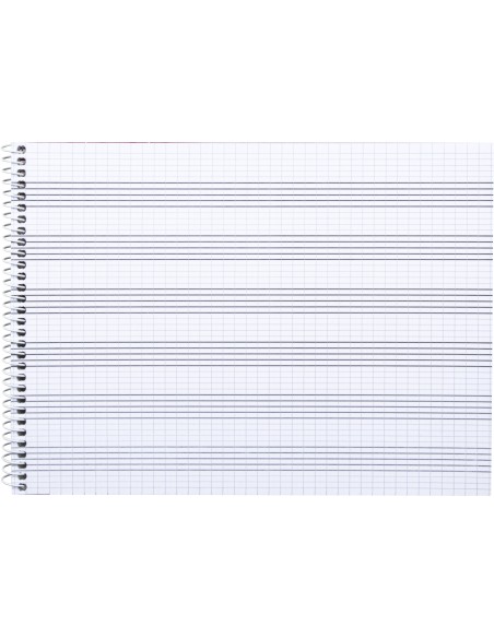 BLOC ESP. LIDERPAPEL MUSICA A5 PENTAGRAMA 2.5MM PAUTA 20H.100GR.