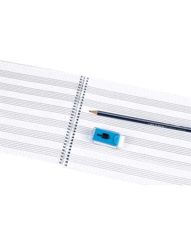 BLOC ESP. LIDERPAPEL MUSICA A5 PENTAGRAMA 2.5MM PAUTA 20H.100GR.