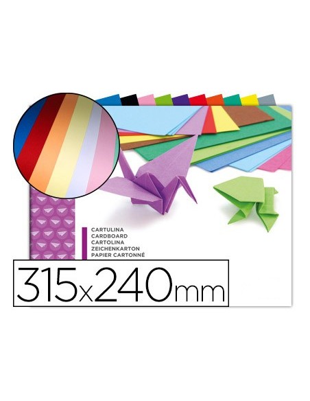 BLOC LIDERPAPEL MANUALIDADES 240X315MM CARTULINA 10H. SURT.