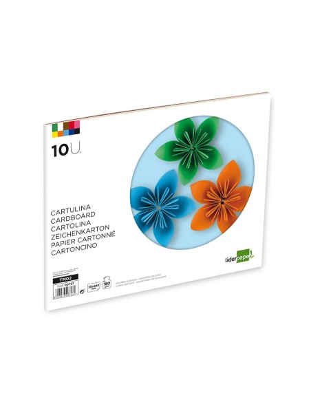 BLOC LIDERPAPEL MANUALIDADES 240X315MM CARTULINA 10H. SURT.
