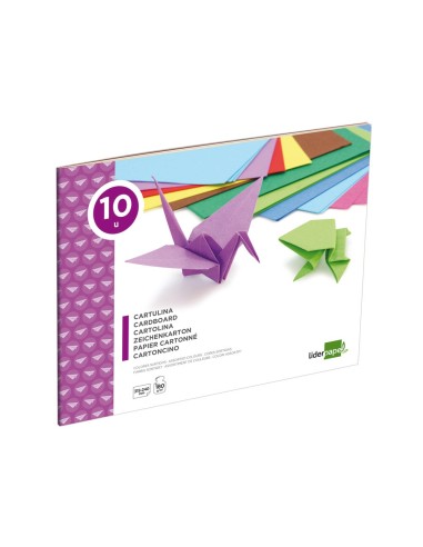 BLOC LIDERPAPEL MANUALIDADES 240X315MM CARTULINA 10H. SURT.