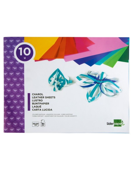 BLOC LIDERPAPEL MANUALIDADES 240X315MM CHAROL 10H. SURT.