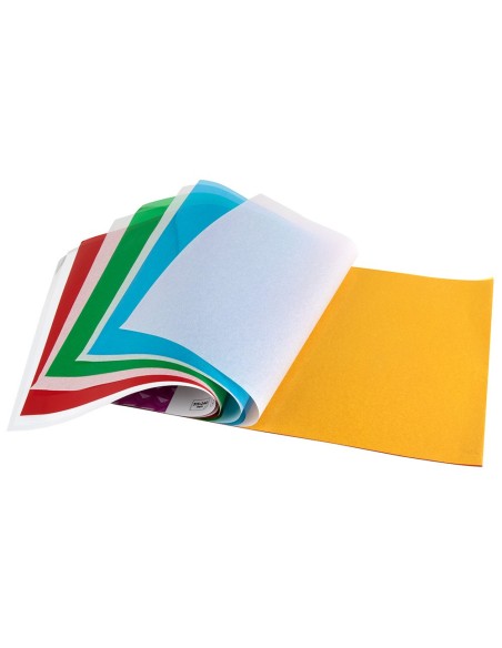 BLOC LIDERPAPEL MANUALIDADES 240X315MM CELOFAN 10H. SURT.