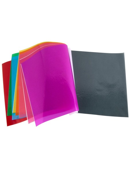 BLOC LIDERPAPEL MANUALIDADES 240X315MM CELOFAN 10H. SURT.