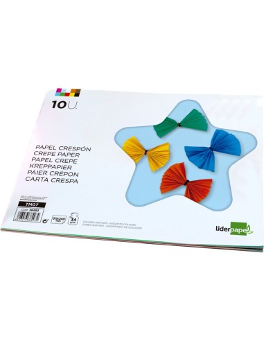 BLOC LIDERPAPEL MANUALIDADES 240X315MM CRESPON 10H. SURT.