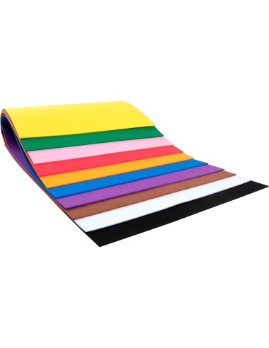 BLOC LIDERPAPEL MANUALIDADES 240X315MM GOMA EVA 10H. SURT.
