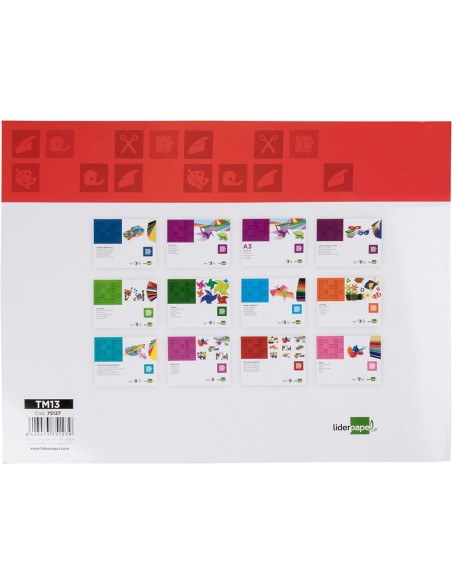BLOC LIDERPAPEL MANUALIDADES 240X315MM PAPEL MET. 10H. SURT.