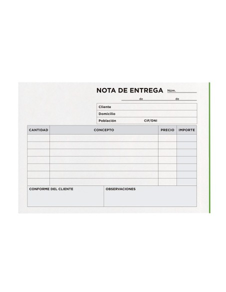 TALONARIO ENTREGAS OCTAVO APAISADO 228 DUPLICADO