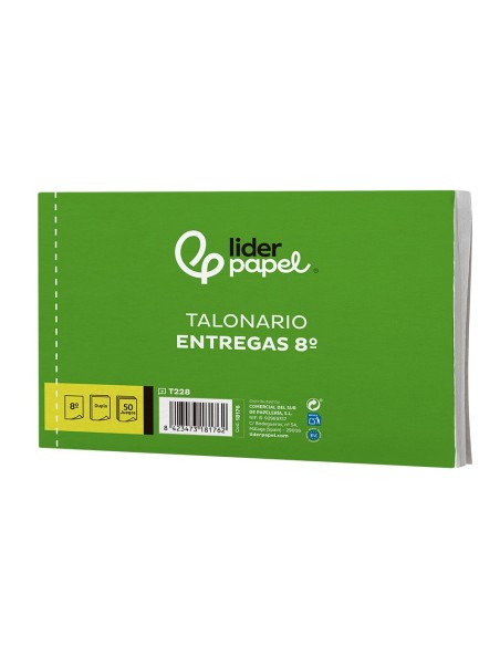 TALONARIO ENTREGAS OCTAVO APAISADO 228 DUPLICADO