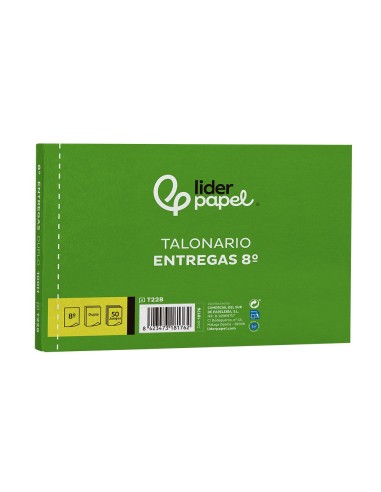 TALONARIO ENTREGAS OCTAVO APAISADO 228 DUPLICADO