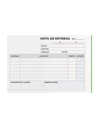 TALONARIO ENTREGAS OCTAVO APAISADO 328 TRIPLICADO