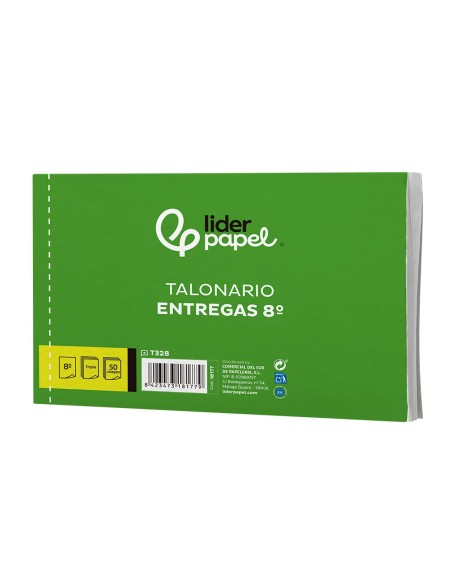 TALONARIO ENTREGAS OCTAVO APAISADO 328 TRIPLICADO