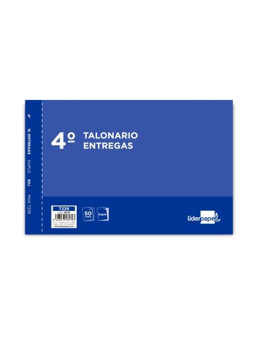 TALONARIO ENTREGAS 4º APAISADO 229 DUPLICADO