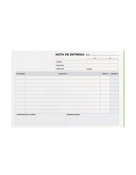 TALONARIO ENTREGAS 4º APAISADO 329 TRIPLICADO