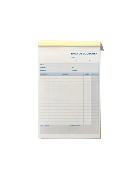 TALONARIO ENTREGAS 4º 226-CAT DUPLICADO TEXTO EN CATALAN