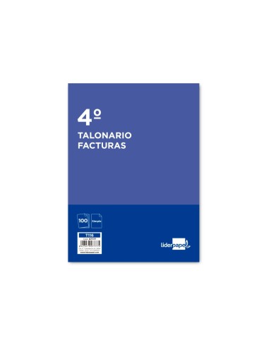 TALONARIO FACTURAS 4º C/IVA- 116