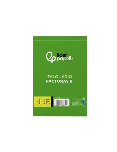 TALONARIO FACTURAS OCTAVO C/IVA- 100