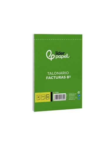 TALONARIO FACTURAS OCTAVO C/IVA- 100