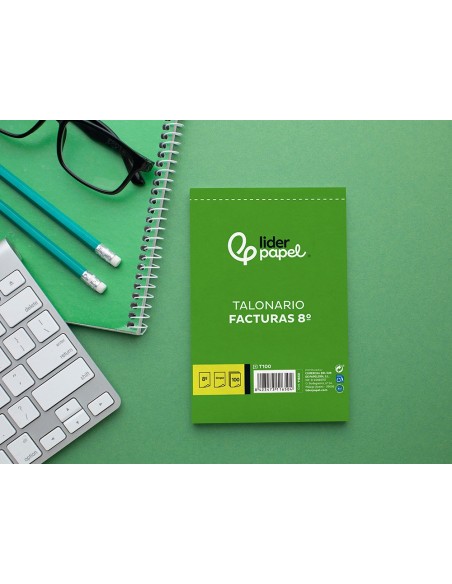 TALONARIO FACTURAS OCTAVO C/IVA- 100