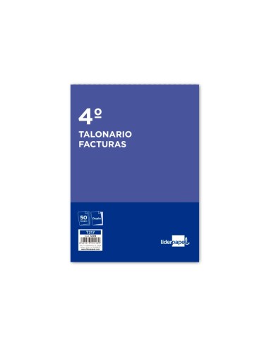 TALONARIO FACTURAS 4º SIN IVA- 217 DUPLICADO