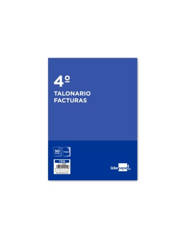 TALONARIO FACTURAS 4º C/IVA-316 TRIPLICADO