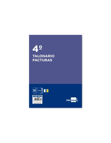 TALONARIO FACTURAS 4º C/IMPUESTO IGIC- 216 DUPLICADO