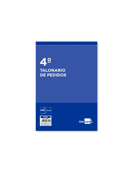TALONARIO PEDIDOS 4º 122