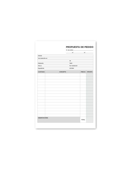 TALONARIO PEDIDOS 4º 122