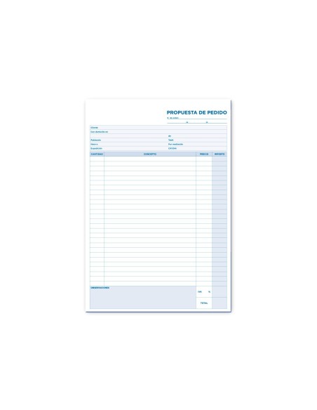 TALONARIO PEDIDOS FL.225 DUPLICADO