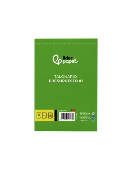 TALONARIO PRESUPUESTO 4º 230 DUPLICADO