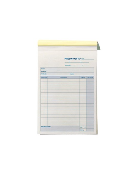 TALONARIO PRESUPUESTO 4º 230 DUPLICADO