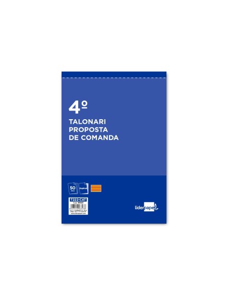 TALONARIO PEDIDOS 4º 222-CAT DUPLICADO TEXTO EN CATALAN