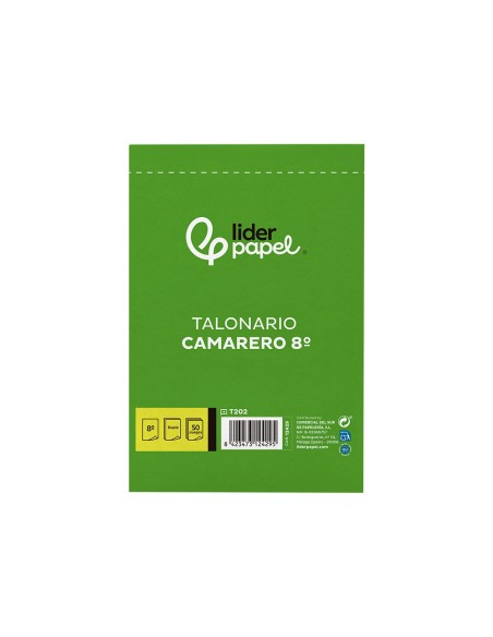 TALONARIO CAMARERO OCTAVO SIN IVA- 202 DUPLICADO
