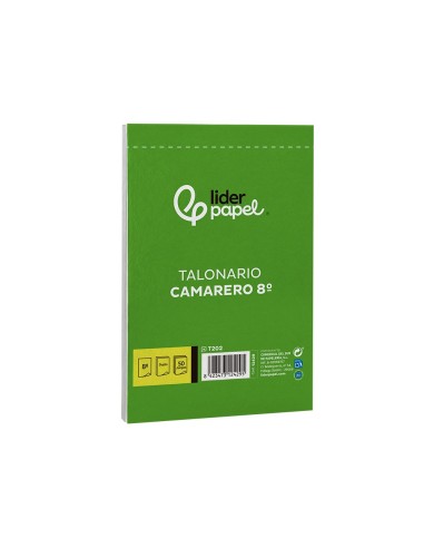 TALONARIO CAMARERO OCTAVO SIN IVA- 202 DUPLICADO