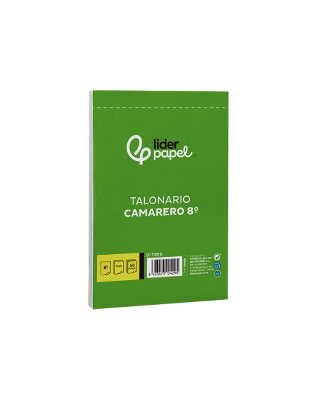 TALONARIO CAMARERO OCTAVO SIN IVA- 202 DUPLICADO