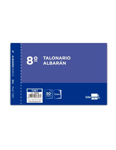 TALONARIO LIDERPAPEL ALBARAN OCTAVO DUPLICADO APAISADO**27001069
