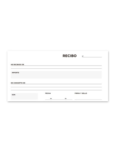 TALONARIO RECIBOS TRES EN FL.APAISADO 236 DUPLICADO