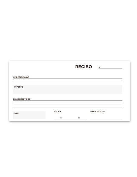 TALONARIO RECIBOS TRES EN FL.APAISADO 236 DUPLICADO