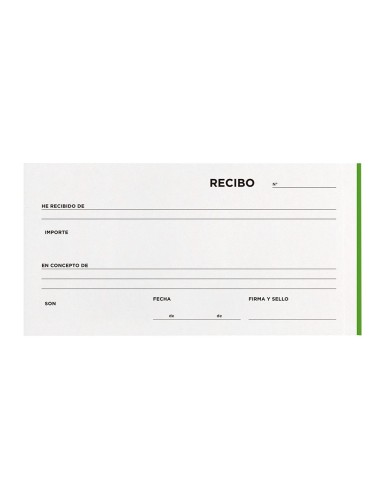 TALONARIO RECIBOS TRES EN FL.APAISADO 336 TRIPLICADO