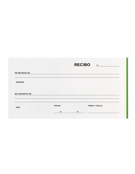 TALONARIO RECIBOS TRES EN FL.APAISADO 336 TRIPLICADO