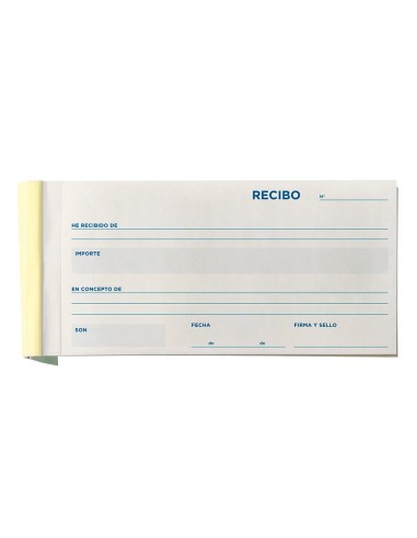 TALONARIO RECIBOS TRES EN FL.APAISADO 336 TRIPLICADO
