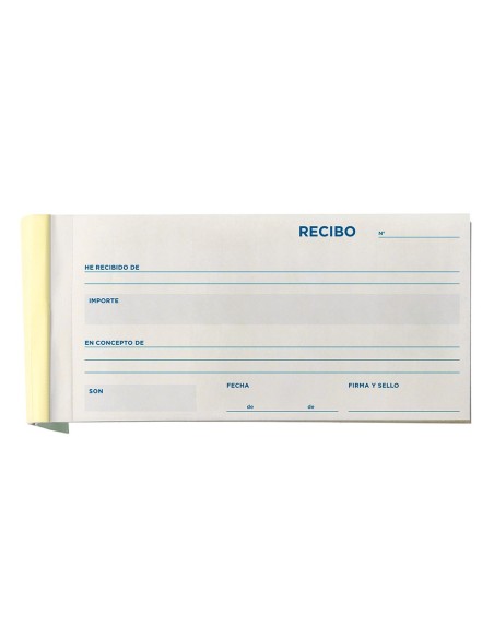 TALONARIO RECIBOS TRES EN FL.APAISADO 336 TRIPLICADO