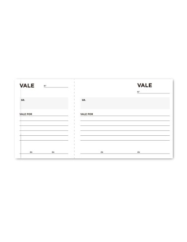 TALONARIO VALES TRES EN FL.104