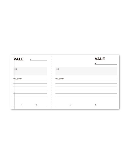 TALONARIO VALES TRES EN FL.104